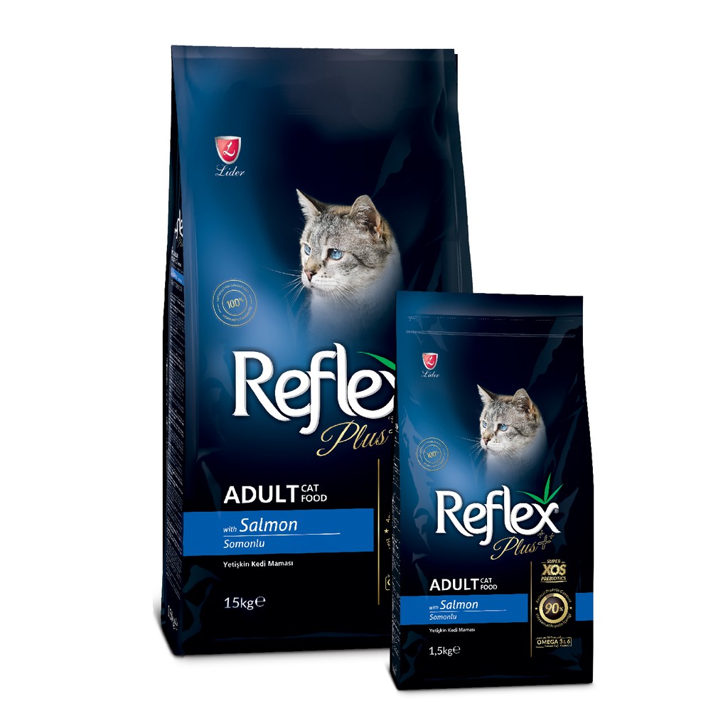 "Thức ăn cho mèo Reflex Plus Adult Cat Food Salmon "