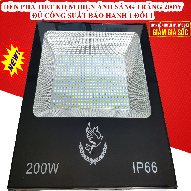[HCM](HÀNG CAO CẤP)Đèn pha led 200w ngoài trờiĐèn Pha Led Công Trình Chuyên Dùng 5054 200W Ip66 Siu DàyBóng đèn LED siêu sáng 200W tiết kiệm điện ánh sáng đủ.Bảo hành 1 năm