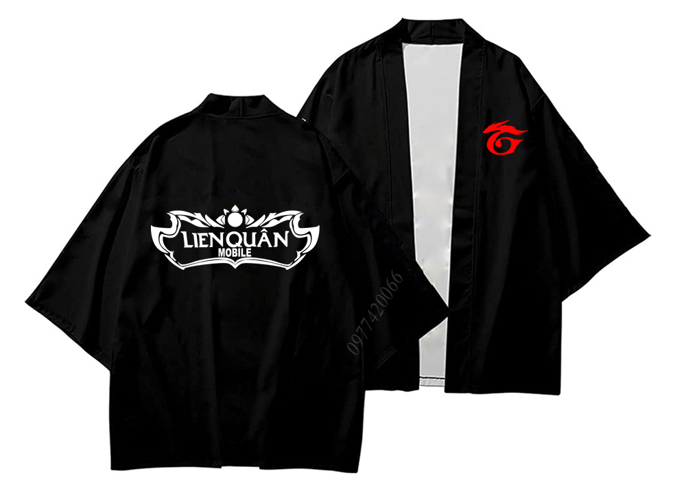 Áo khoác game Liên quân mobile, áo kimono Liên quân phong cách Nhật Bản