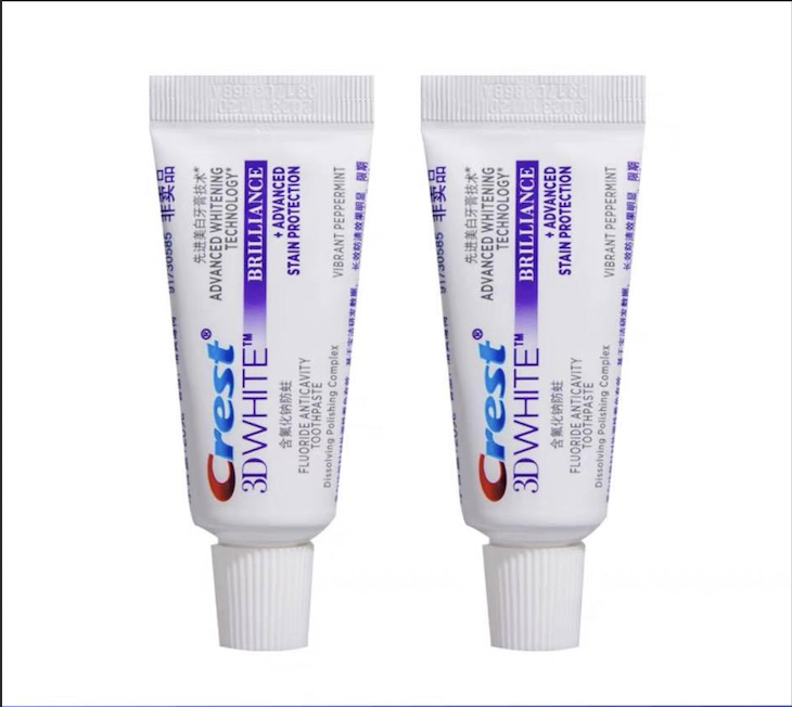 [HCM]Combo 02 Kem đánh răng trắng răng chống hôi miệng Crest 3D White Brilliance 20ml( hàng Tmall - Mẫu tiếng Trung)