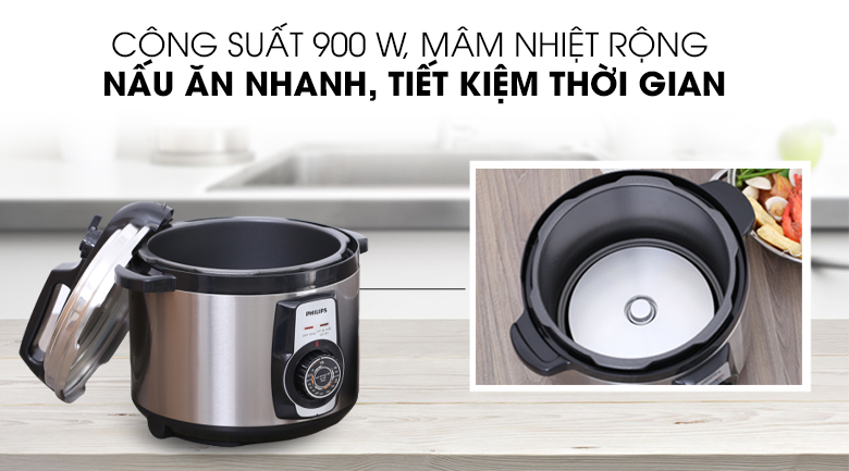Nồi áp suất điện philips hd2103/66 5 lít