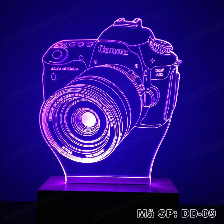 Đèn ngủ 3D hình máy ảnh Canon