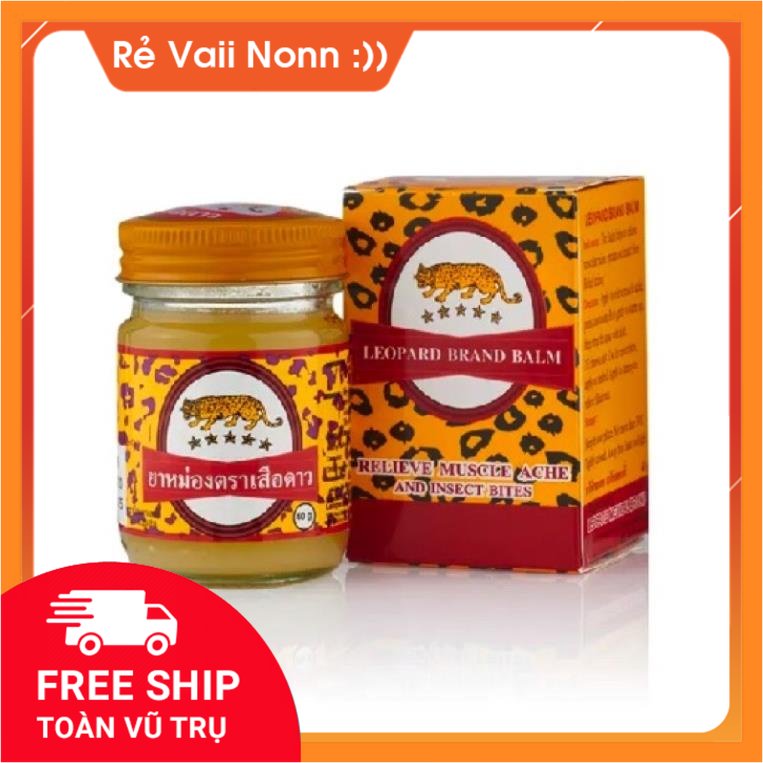 Dầu cù là con báo leopard brand balm 40gr thái lan giảm đau nhứt xương khớp , tê tay chân , côn trùng cắn