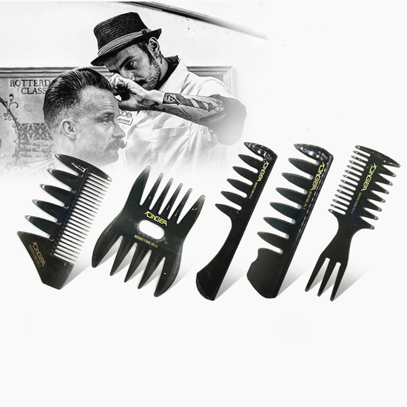 Lược Chải Tạo Kiểu Tóc Nam Texture, Răng Thưa, Trifecta Comb 3in1