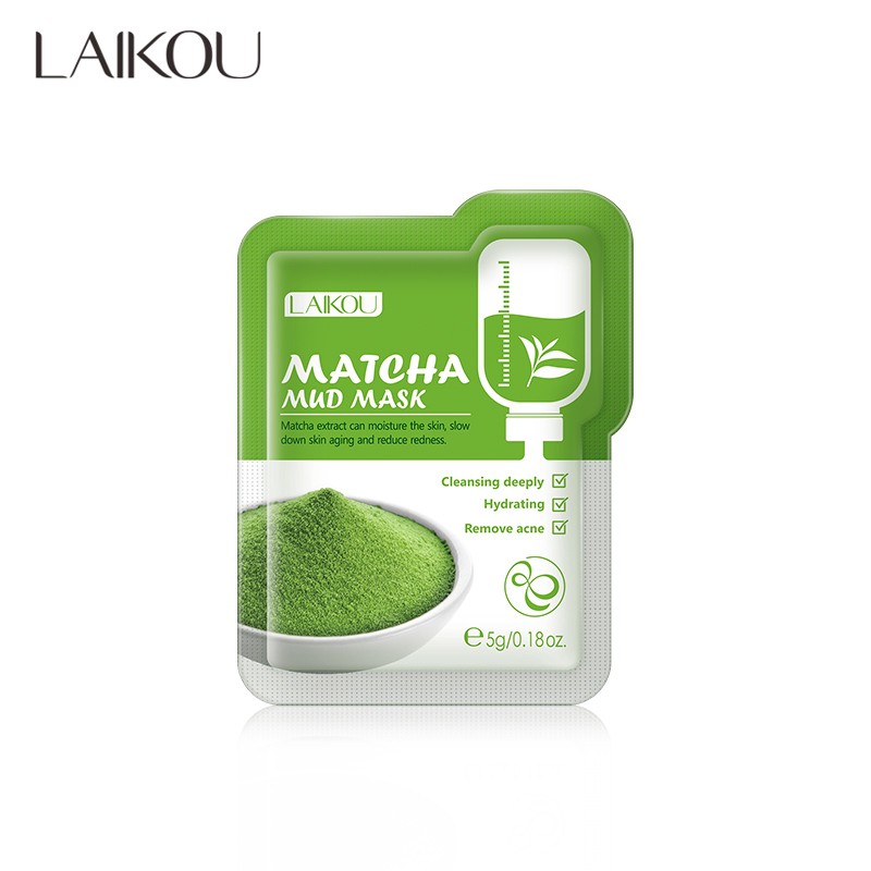 Mặt Nạ Bùn Trà Xanh Matcha Mud Mask gói nhỏ