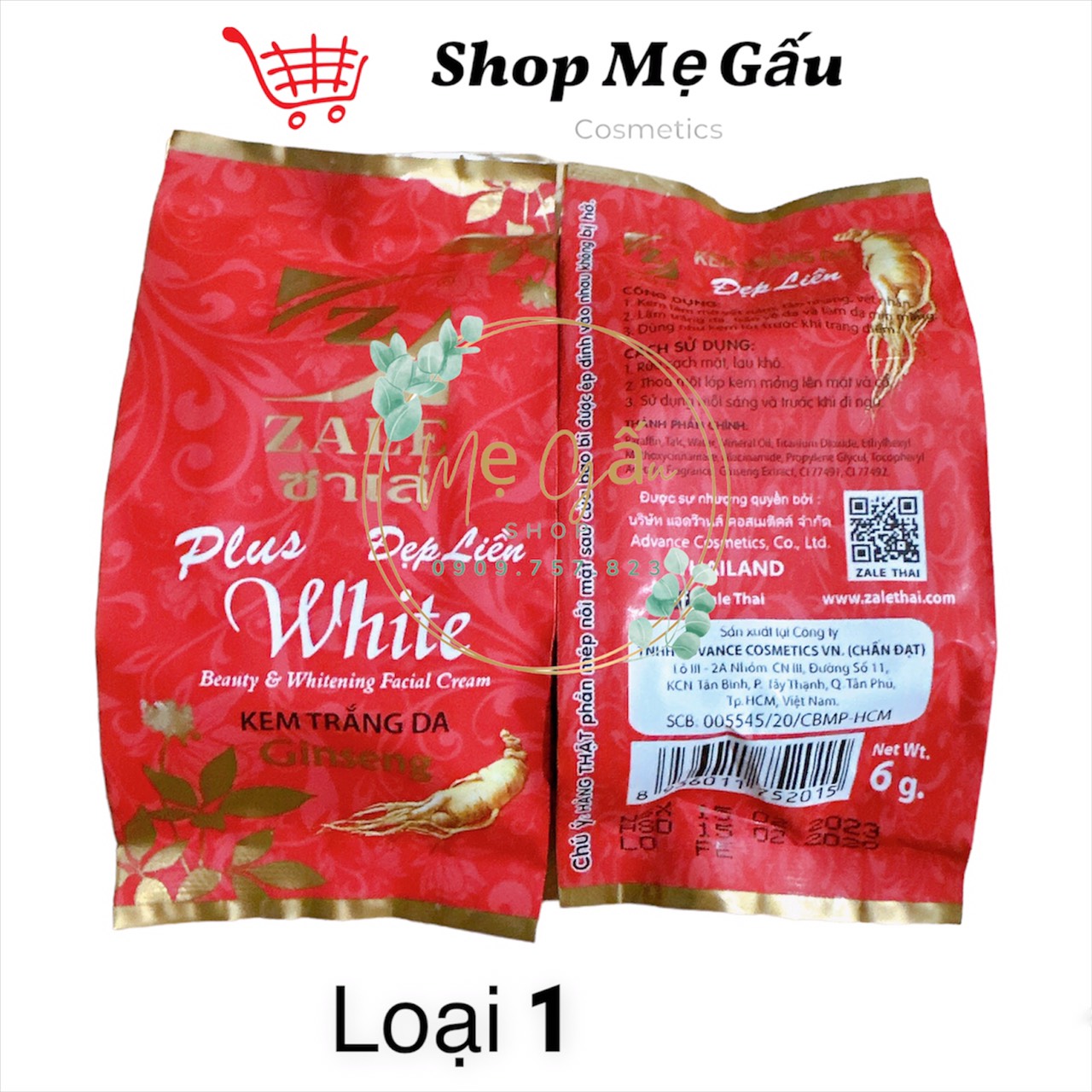 Kem Zale Đỏ, Kem Zale Thái Lan Loại 1 Chính Hãng 6g