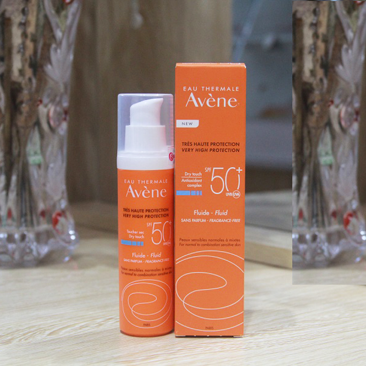 Kem chống nắng Avene Fluide và Cleanance 50ml
