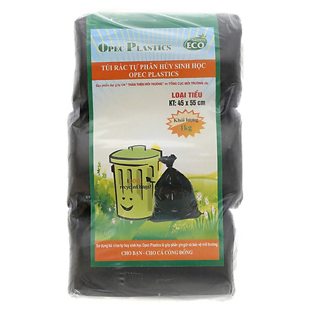 Túi đựng rác màu đen 03 cuộn ttmt 45 x 55cm*1kg