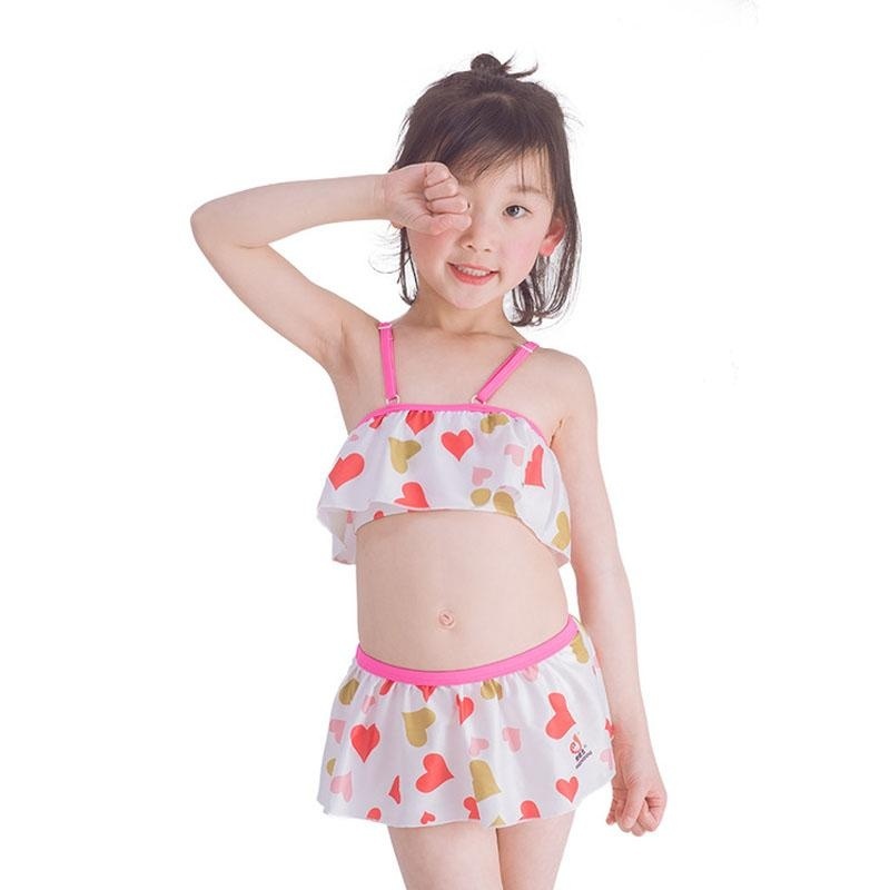 Nơi bán 2-10Y Child Little Girls Bikini Swimsuit Kids Baby Girl Swimwear Bathing Suit Swim Set - white - intl