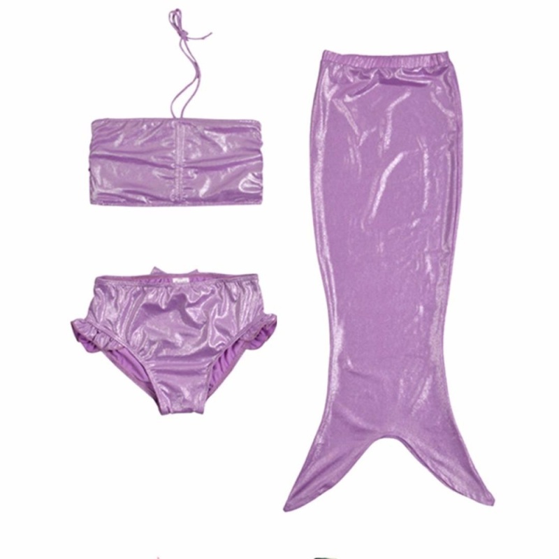 Nơi bán 3 Pcs Mermaid Tail Fashionable Children Cute Swimsuit Swim - Purple - intl