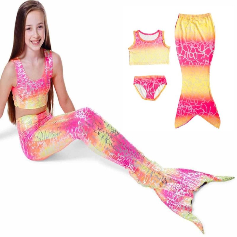 Nơi bán 3 pcs/set Fashion Lovely Girls Mermaid Beach Swimming Suit Children
Kids Cute Mermaid Swimwear- colorful dots - intl