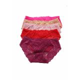 5 quần lót ren cao cấp màu đỏ, tím, hồng, da salome fashion