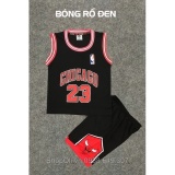 Áo bóng rổ trẻ em Chicago Bulls 23 màu đen