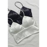 Áo croptop hai dây cúp ngực Trắng