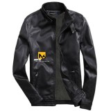 [HCM]Áo Khoác Da Nam Lót Lông Black Leather Đen Cao Cấp - DAD6