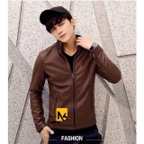 [HCM]Áo Khoác Da Nam Lót Lông Nâu Cao Cấp - D05