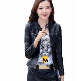 Áo khoác da nữ lilly đen phối ngực cao cấp - lp7
