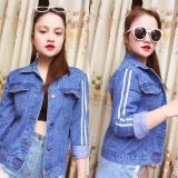 Áo khoác jean nữ sọc akj 0001 - xưởng may áo khoác