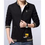 [HCM]Áo Khoác Kaki Nam Classic Phối Kéo Ngực AS14 (Đen)