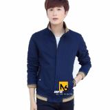 Áo khoác kaki nam high neck xanh trơn lịch lãm - k18