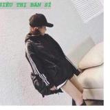 Áo khoác nỉ hoodie nam nữ tay 3 sọc sành điệu sd2019