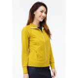 Áo khoác nữ xỏ ngón, vải thun lạnh, không nón Phúc An 4037 màu vàng cải, xanh cổ vịt