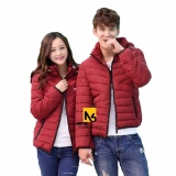 Áo khoác phao nam nữ có nón đỏ cao cấp - pb4