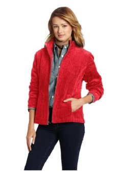 Áo khoác vải nhung đỏ nữ Woolrich Women