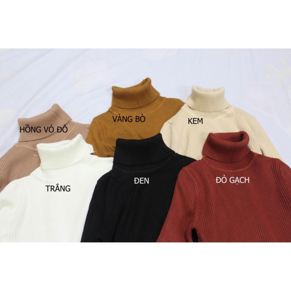 Áo LEN TƠ cổ lọ siêu mềm ấm Chipxinhxk