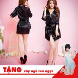 Áo ngủ lụa kèm quần chip Sexy
