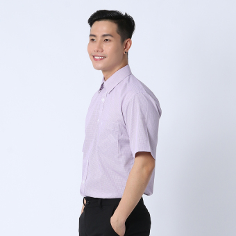 Áo Sơ Mi Công Sở Tay Ngắn Việt Tiến 1G1892NT3/S4 (Đỏ Tía) July 2018 - 2 Áo sơ mi công sở tay ngắn Việt Tiến 1G1892NT3/S4 (Đỏ tía) - 2