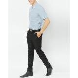 Áo sơ mi nam slim fit ngắn tay caro xanh cam