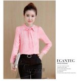 Áo sơ mi nữ tay dài thắt nơ cỗ cao cấp SM125