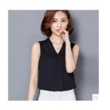 Áo Sơ Mi Sát Nách Kiểu Hàn Quốc Siêu Hot - YAME SMN26509 Black