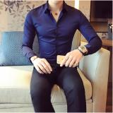 Áo sơ mi Titishop SM304 màu xanh đen tay dài