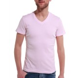 Áo thun body cổ tim Navi Hồng nhạt