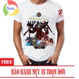 Áo thun Liên Quân Mobile 3D Lữ Bố Skin Kỵ Sỹ Âm Phủ (Trắng)