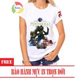 Áo thun Liên Quân Mobile 3D nữ Nakroth Skin Quân Đoàn Địa Ngục (Trắng)