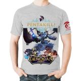 Áo thun Liên Quân Mobile 3D Tướng Zill Skin Lốc Địa Ngục PentaKill (Xám)