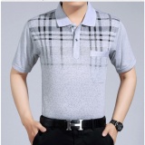 Áo thun nam có cổ họa tiết