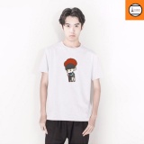 [HCM]Áo thun nam trắng in chibi siêu ngầuphong cách hàn quốc vải dày mịn AoKNAM109