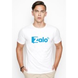 Áo thun nam trắng in hình phong cách hàn quốc vải dày mịn AokNAM397