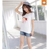 [HCM]Áo thun nữ hàn quốc in hình dễ thương AoK1336