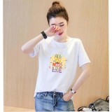 [HCM]Áo thun nữ in chữ love vải dày mịn AoK1584
