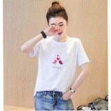 Áo thun nữ in hình dễ thương vải dày mịn AoK1603