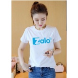 [HCM]Áo thun nữ trắng in hình form rộng hàn quốc vải dày mịn AoK587