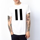 Áo thun unisex 2 sọc đen atb583