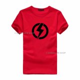 Áo thun unisex in hình tia chóp màu đỏ