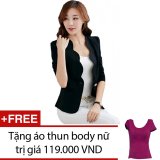 Áo vest nữ gợn sóng giá gốc + Tặng 1 áo thun body nữ