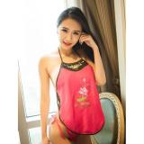 [HCM]Áo yếm hoa sen kèm quần lọt khe hồng